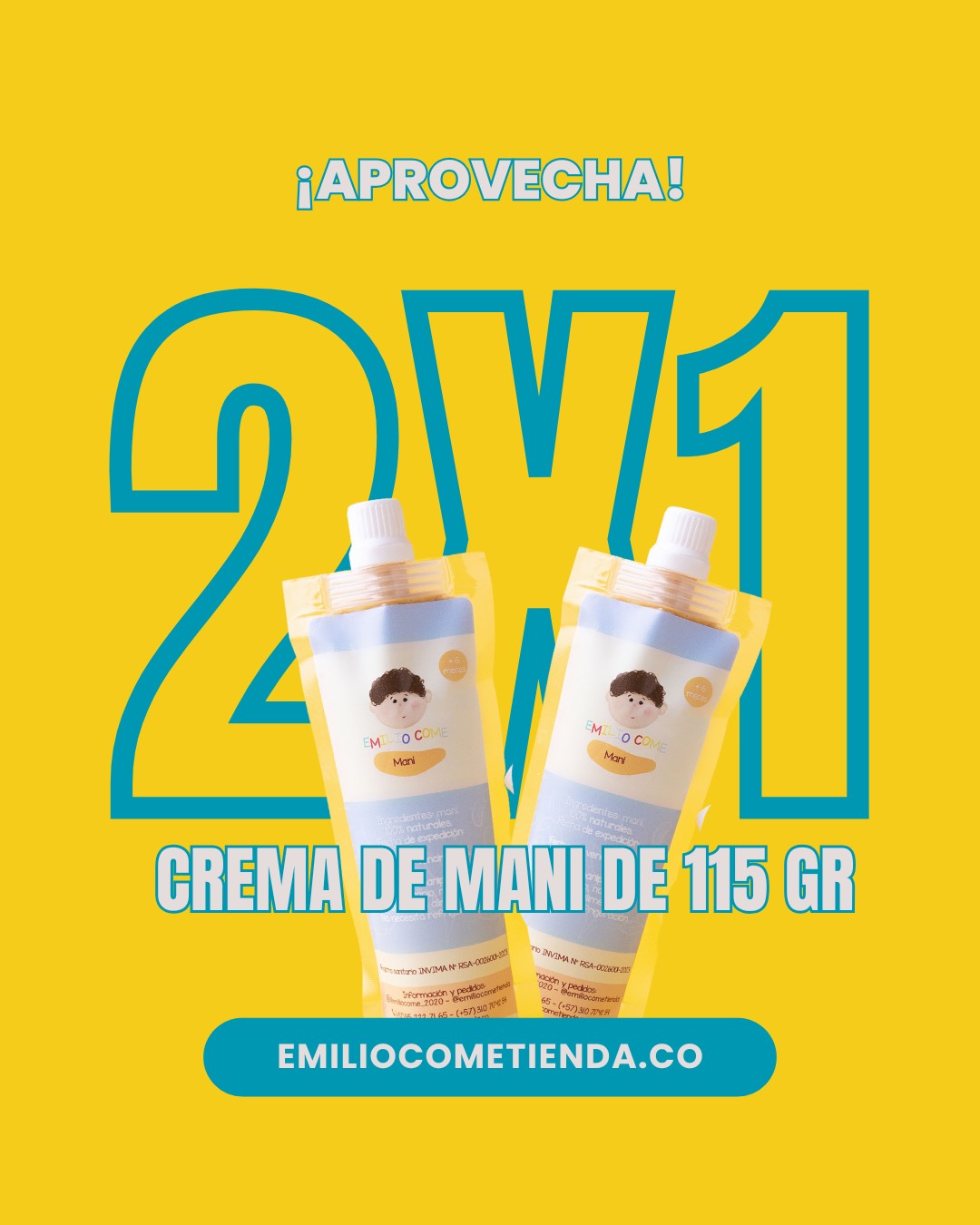 PROMOCIÓN 2X1 CREMA DE MANI 115GR