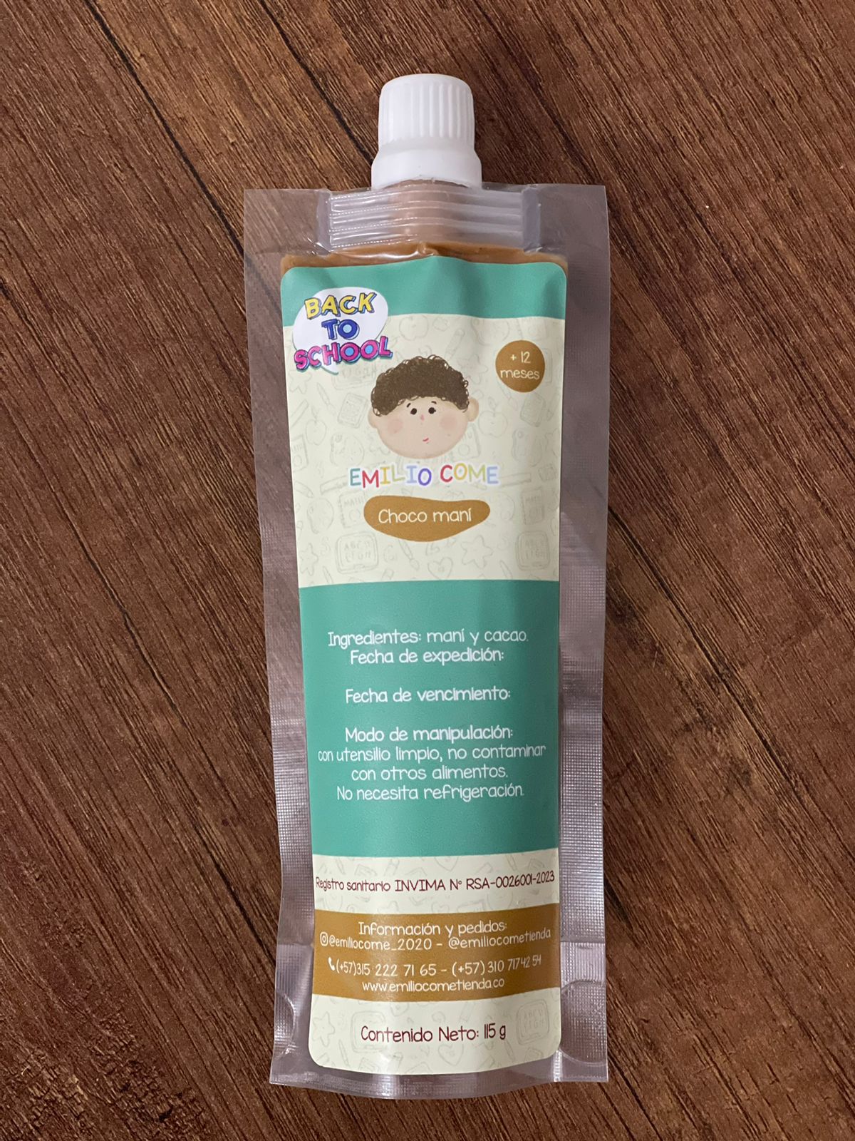 CREMA DE CHOCO MANI 115GR