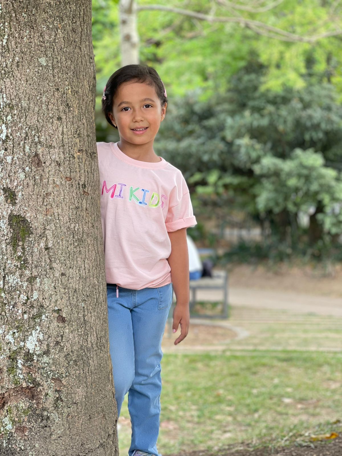 Camiseta básica niña emi kids rosada