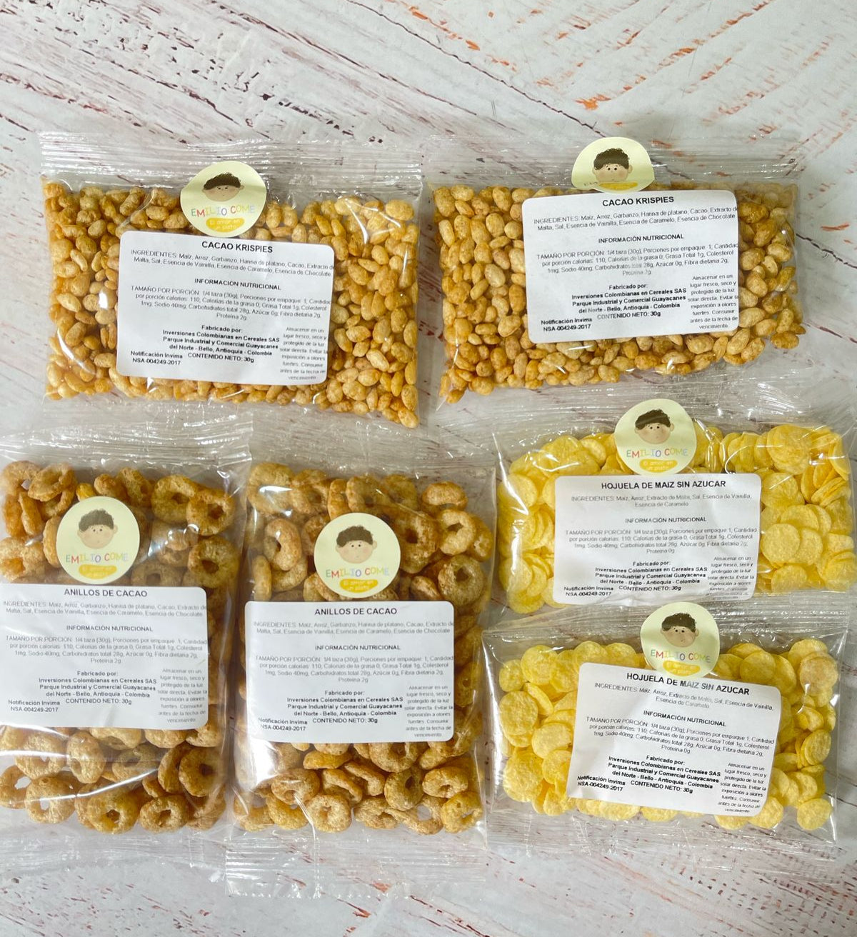 Six pack cereales de 30gr