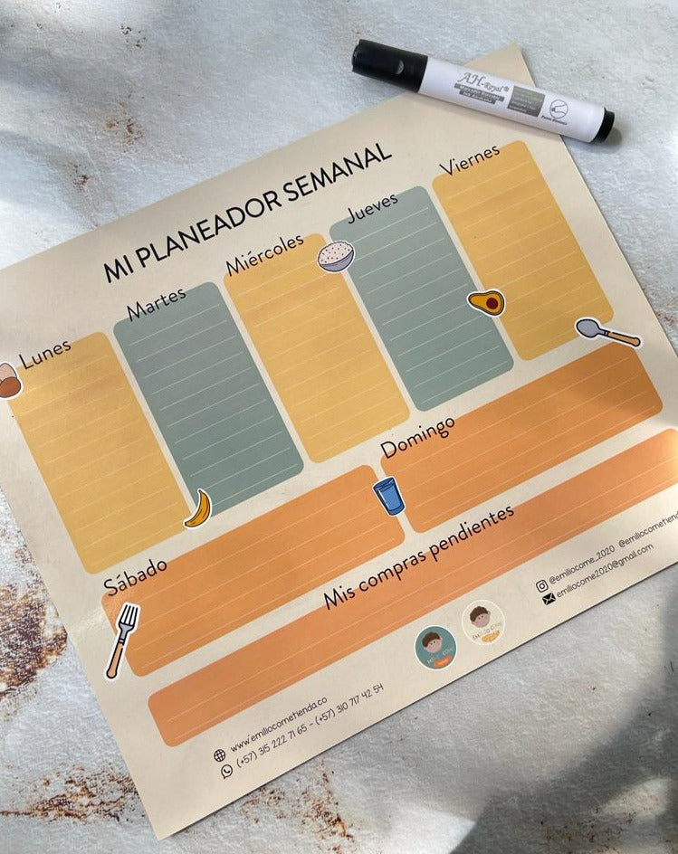 Planeador semanal Imantado