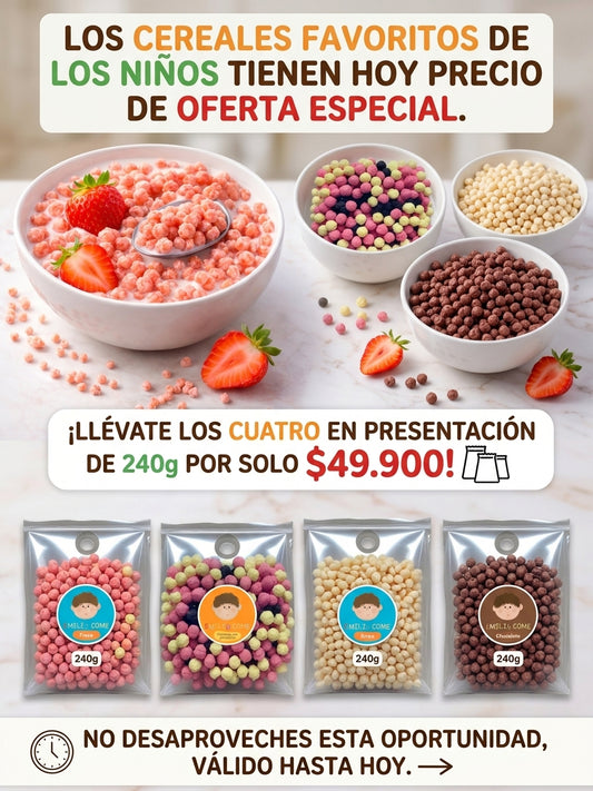 OFERTA! 4 paquetes surtidos de cereal quinoa pop 200gr