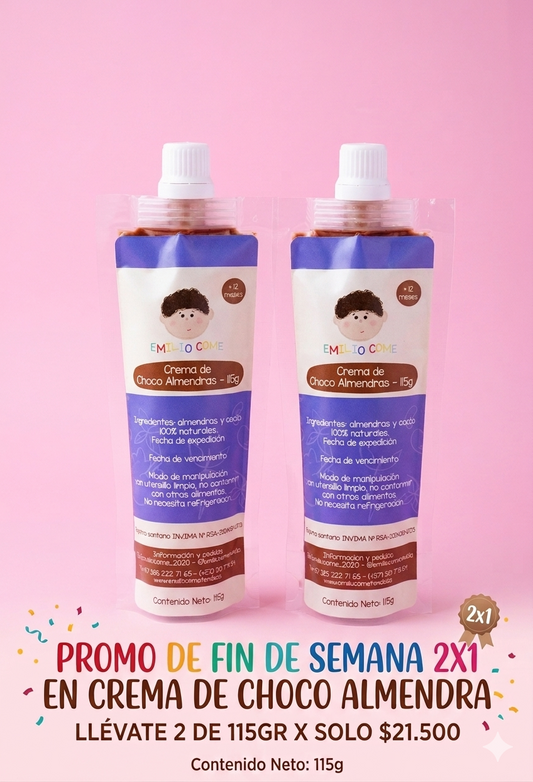 2X1 EN CREMA DE CHOCO ALMENDRA DE 115