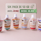 SIX PACK DE 50GR