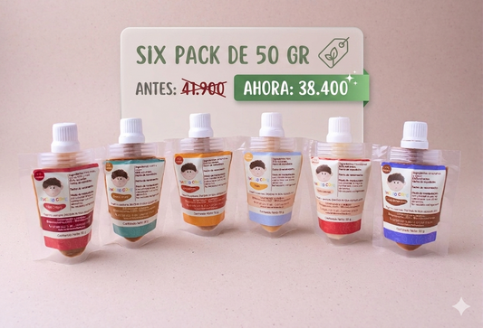 SIX PACK DE 50GR