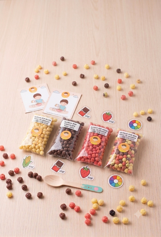 Kit de Cereal quinua pop surtida x 4 sabores de 30gr