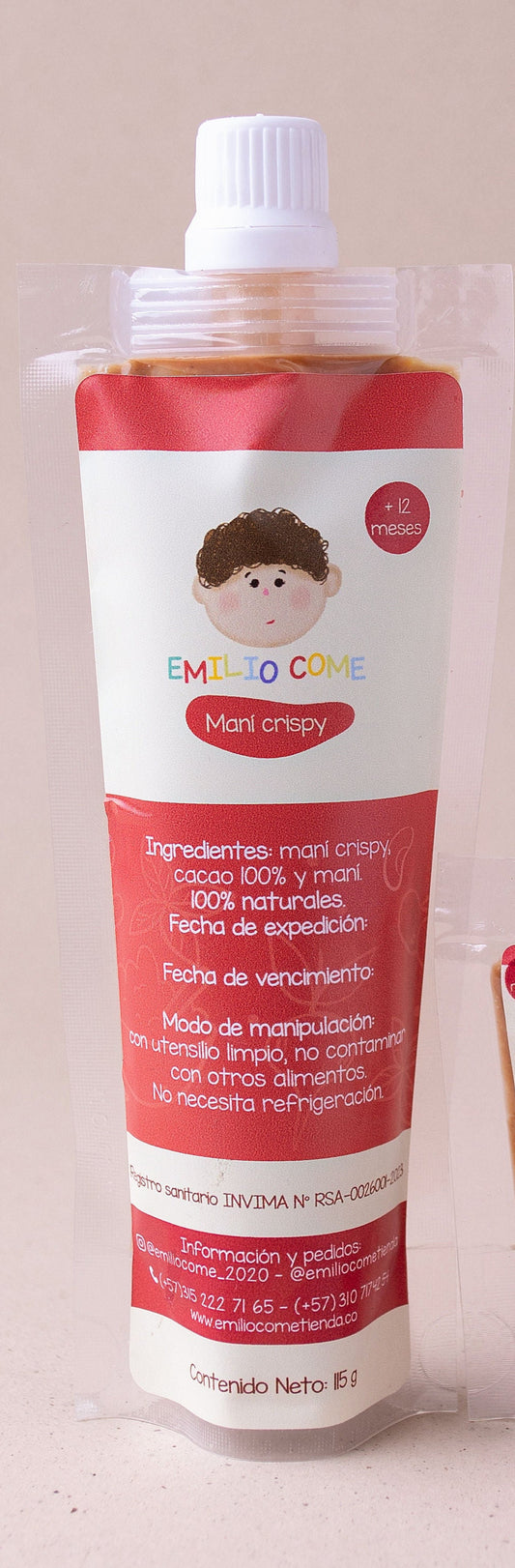 CREMA ESPARCIBLE DE MANÍ CRISPY 115GR