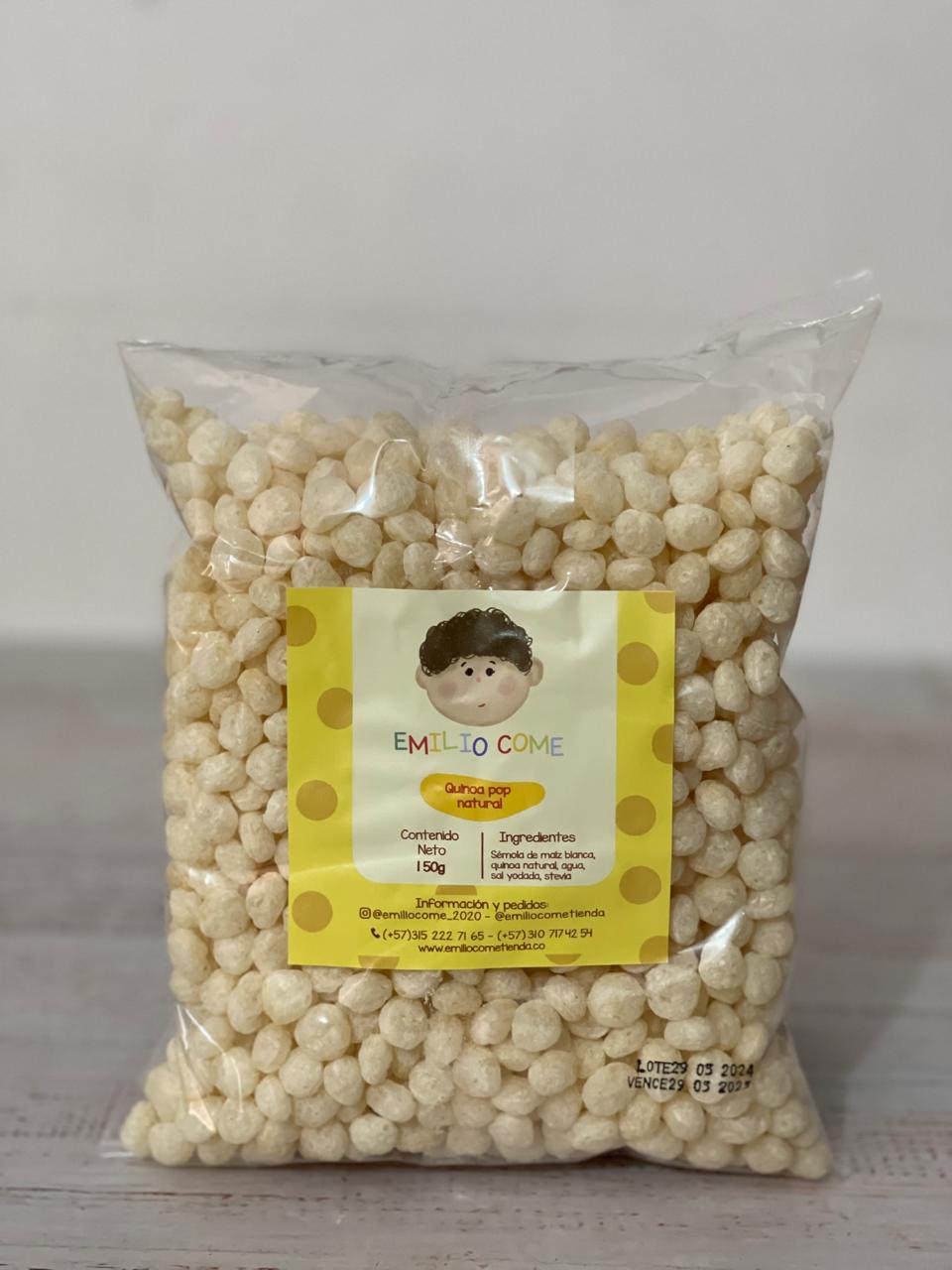 Quinoa Pop Natural Endulzada 150gr