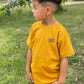 Camiseta básica niño mostaza