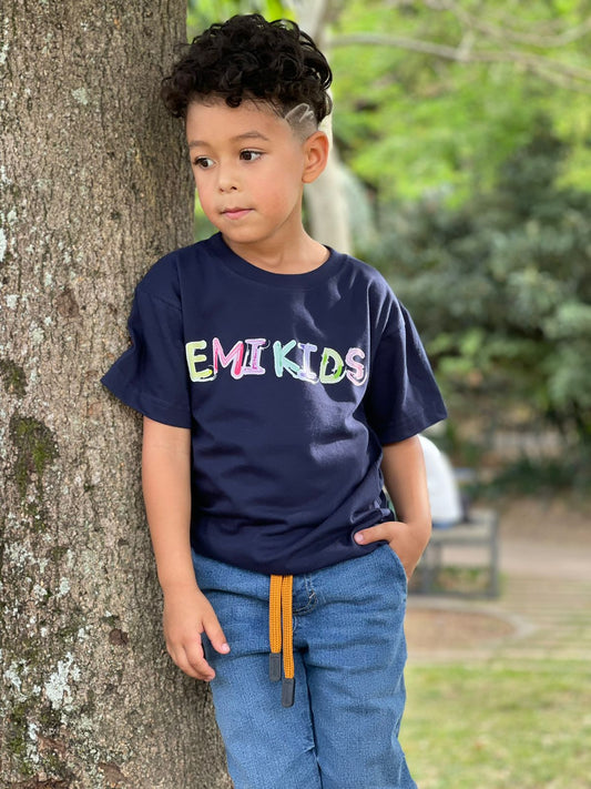 Camiseta básica niño emi kids azul